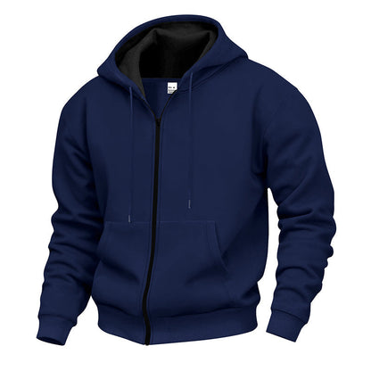 Men's Warm-Lined Full-Zip Hooded Sweatshirt