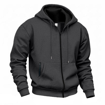 Men's Warm-Lined Full-Zip Hooded Sweatshirt