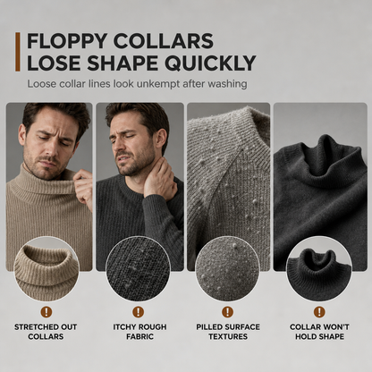 Men's Slim Fit Knit Turtleneck Sweater