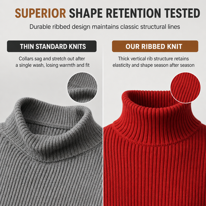 Men's Slim Fit Knit Turtleneck Sweater