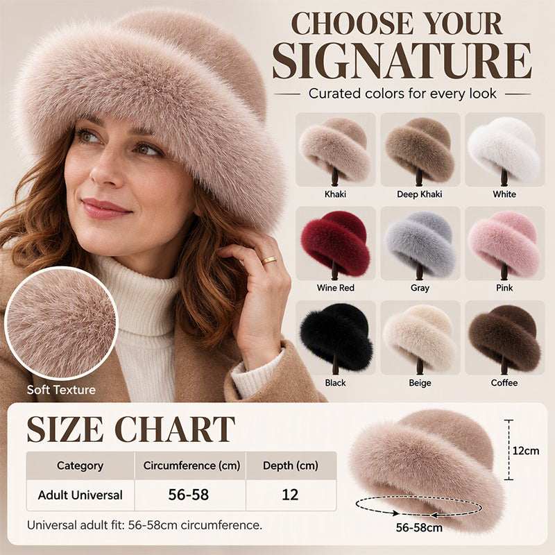 Women's Elegant Faux Fur Warm Hat