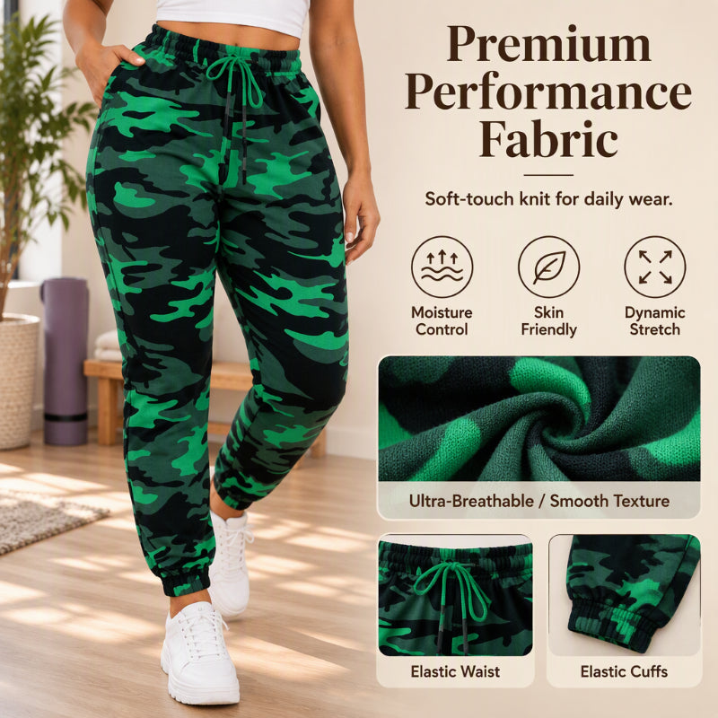 Women's Casual Camouflage Cargo Joggers