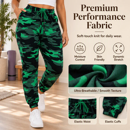 Women's Casual Camouflage Cargo Joggers