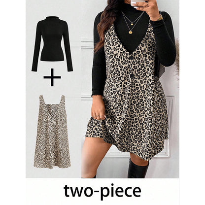Flattering Layered Leopard Set