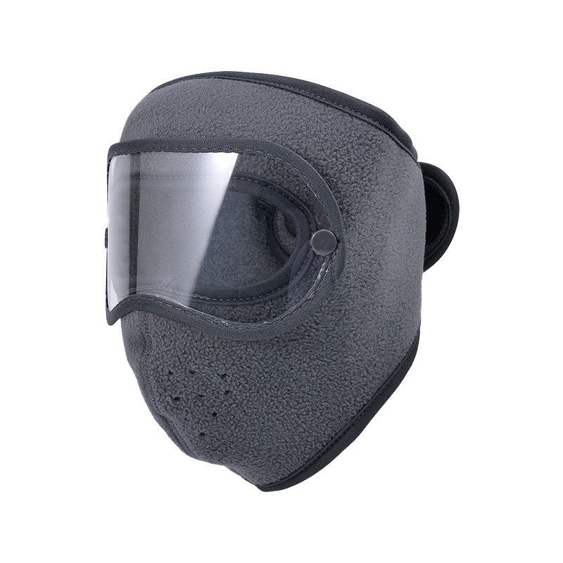 Winter Windproof Warm Face Mask with HD Goggles