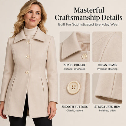 Women's Elegant Slim Fit Mid-Length Coat