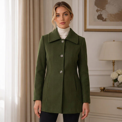 Women's Elegant Slim Fit Mid-Length Coat