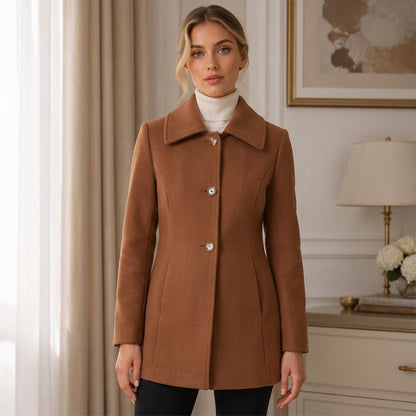 Women's Elegant Slim Fit Mid-Length Coat