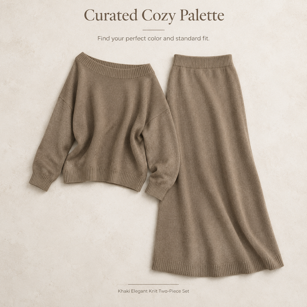 Women's Relaxed Fit Knit Two Piece Knit