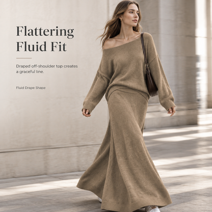 Women's Relaxed Fit Knit Two Piece Knit