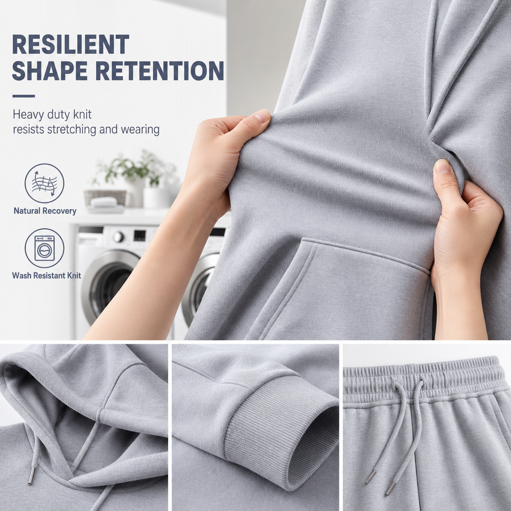 Men's Casual Soft Hoodie and Jogger Trousers Set