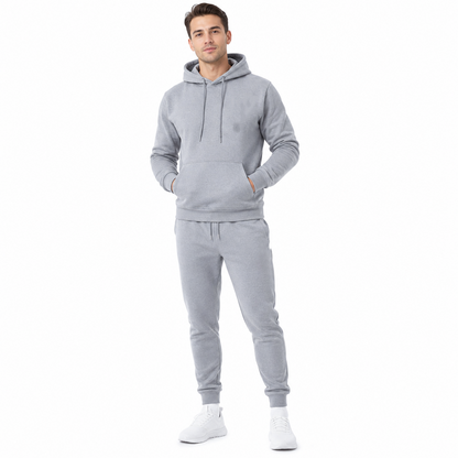 Men's Casual Soft Hoodie and Jogger Trousers Set