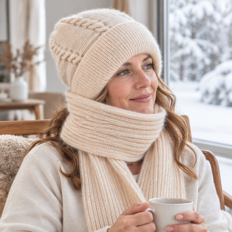 🧣 Toasty Comfort, Head-to-Neck Coverage | Women's Winter Warm Hooded Scarf
