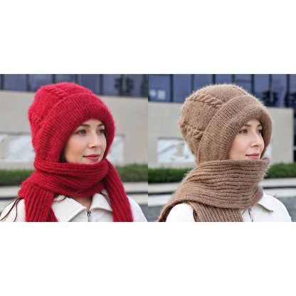 🧣 Toasty Comfort, Head-to-Neck Coverage | Women's Winter Warm Hooded Scarf