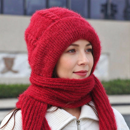 🧣 Toasty Comfort, Head-to-Neck Coverage | Women's Winter Warm Hooded Scarf