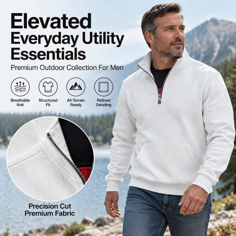 Men's Warm Half-Zip Sweatshirt