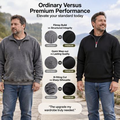Men's Warm Half-Zip Sweatshirt