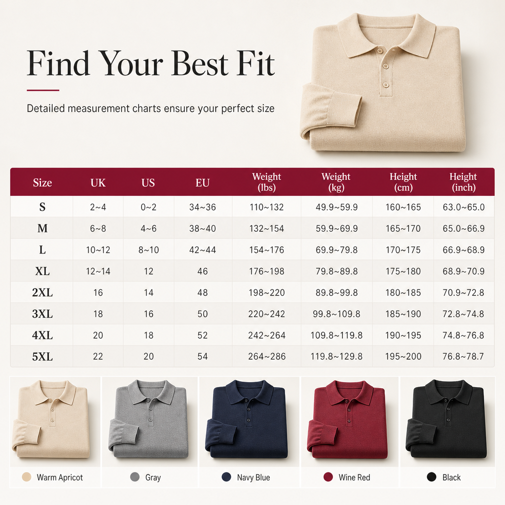 Men's Solid Color Long Sleeve Knit Shirt Pullover Sweater