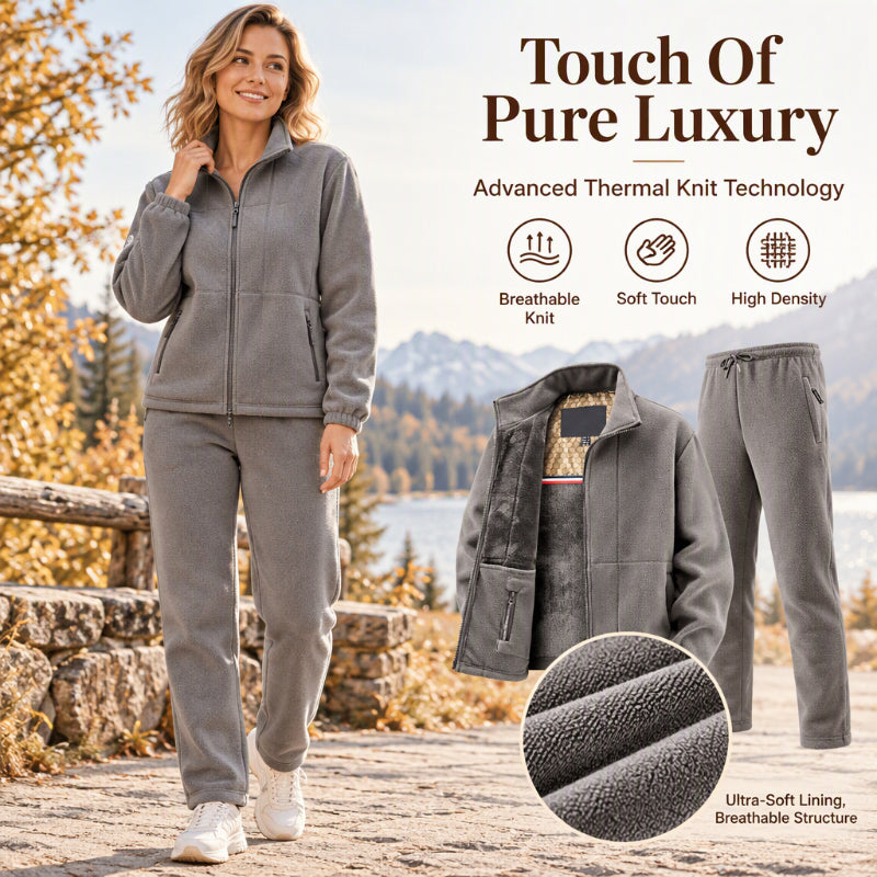 Unisex Casual Thermal Jacket and Pants Set
