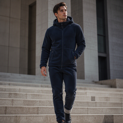 Unisex Casual Thermal Jacket and Pants Set
