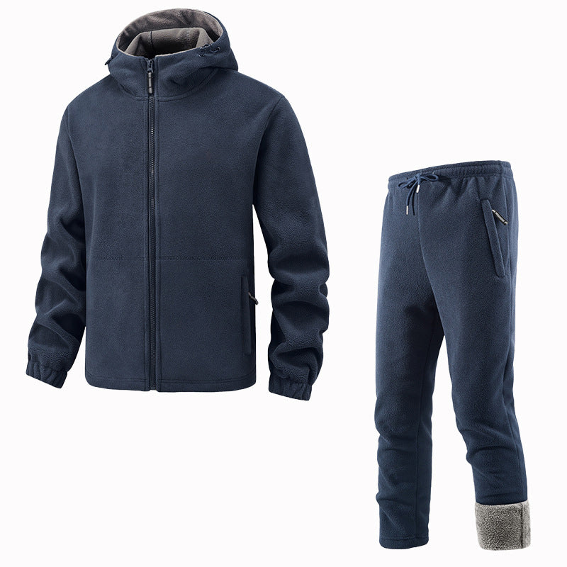 Unisex Casual Thermal Jacket and Pants Set