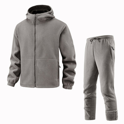 Unisex Casual Thermal Jacket and Pants Set