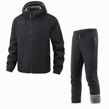 Unisex Casual Thermal Jacket and Pants Set
