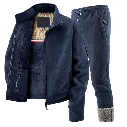 Unisex Casual Thermal Jacket and Pants Set