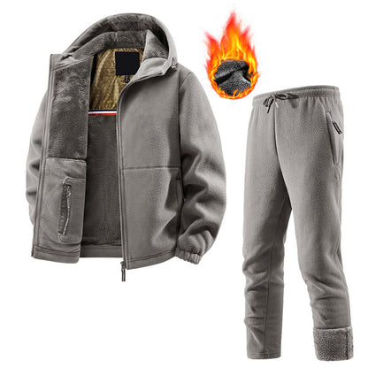 Unisex Casual Thermal Jacket and Pants Set