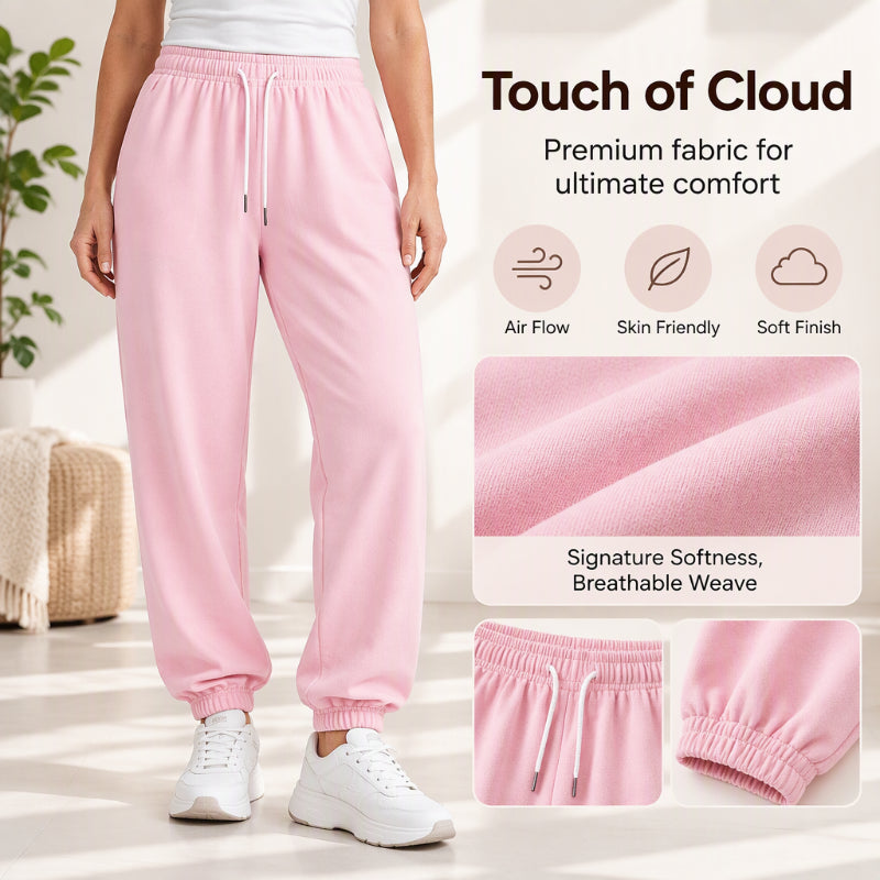 Women's Casual Athletic Joggers with Drawstring