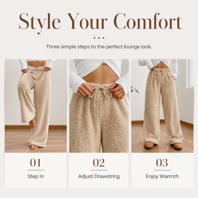 Women's Loose Cozy Warm Lounge Pants