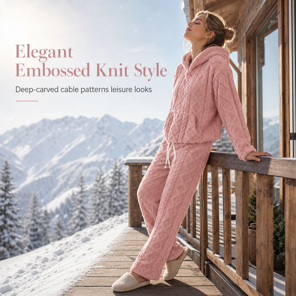 ☁️🧸 The Snuggle Edit™ – Fluffy Hoodie & Dream-Soft Lounge Set ✨💗