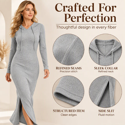 🖤 Women's Slim-Fit Hooded Bodycon Dress