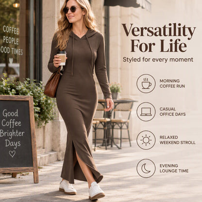 🖤 Women's Slim-Fit Hooded Bodycon Dress
