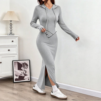 🖤 Women's Slim-Fit Hooded Bodycon Dress