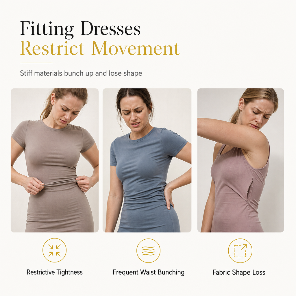 Elegant Long Sleeve Crew Neck Bodycon Dress