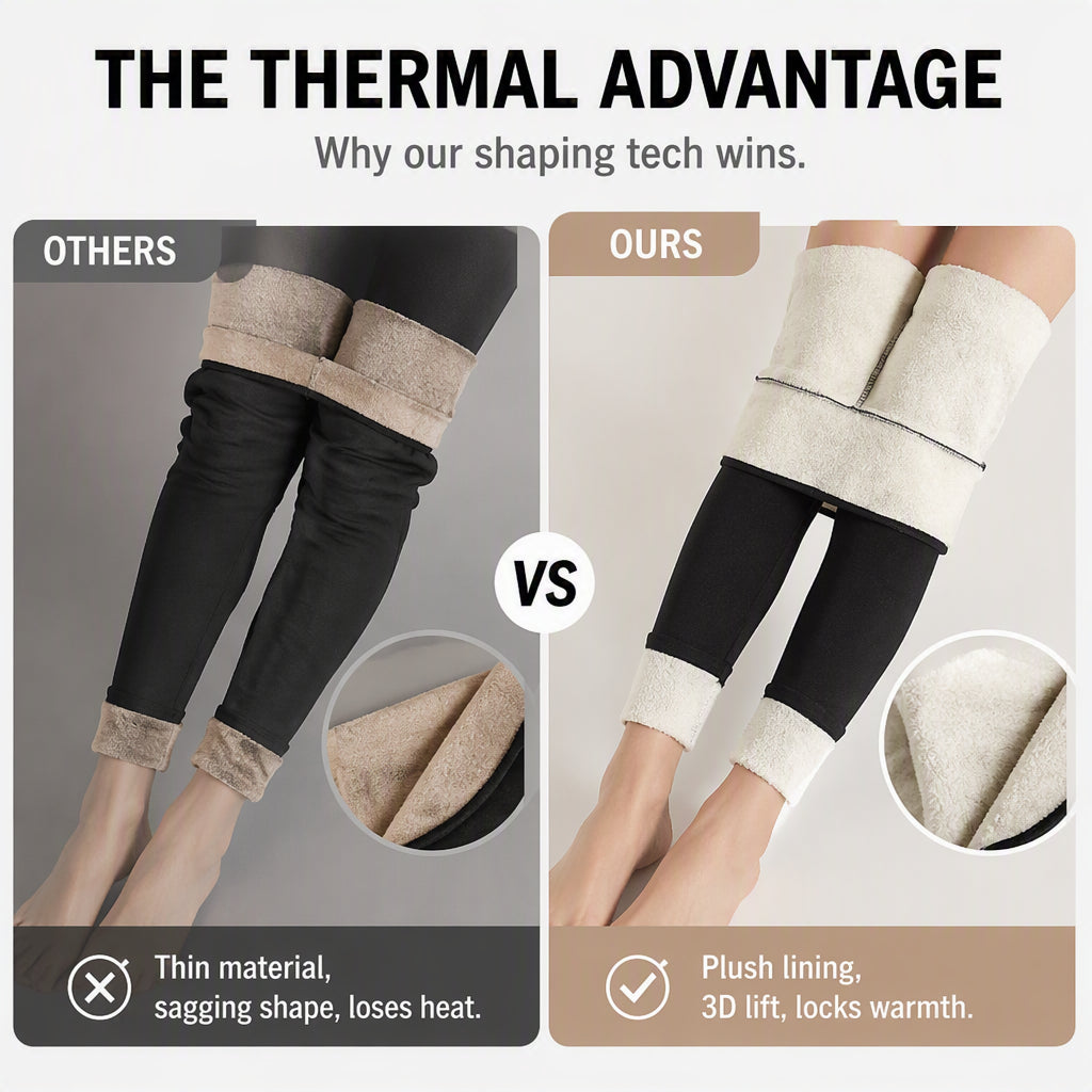 🧘 Leg-Elongating Silhouette | Women's High-Waisted Thermal Yoga Pants