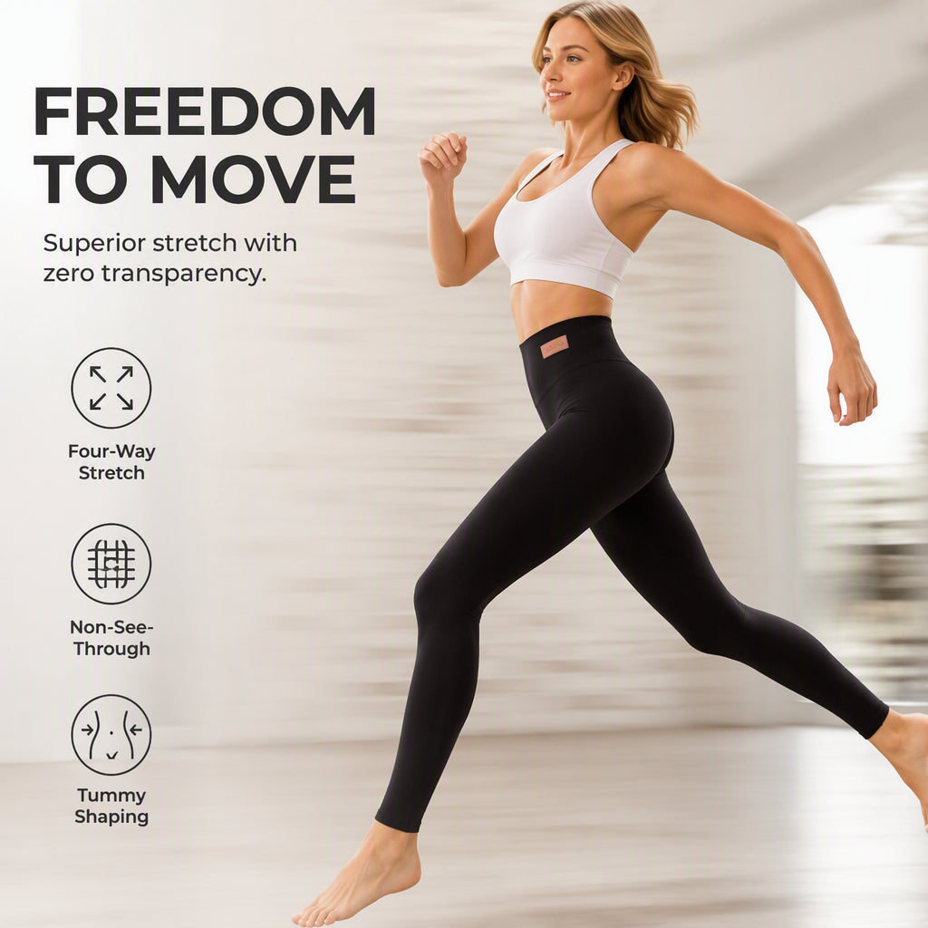 🧘 Leg-Elongating Silhouette | Women's High-Waisted Thermal Yoga Pants
