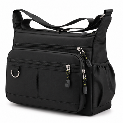 💼 Men's Large Capacity Crossbody Bag Durable Multi Pocket Business Casual Shoulder Bag