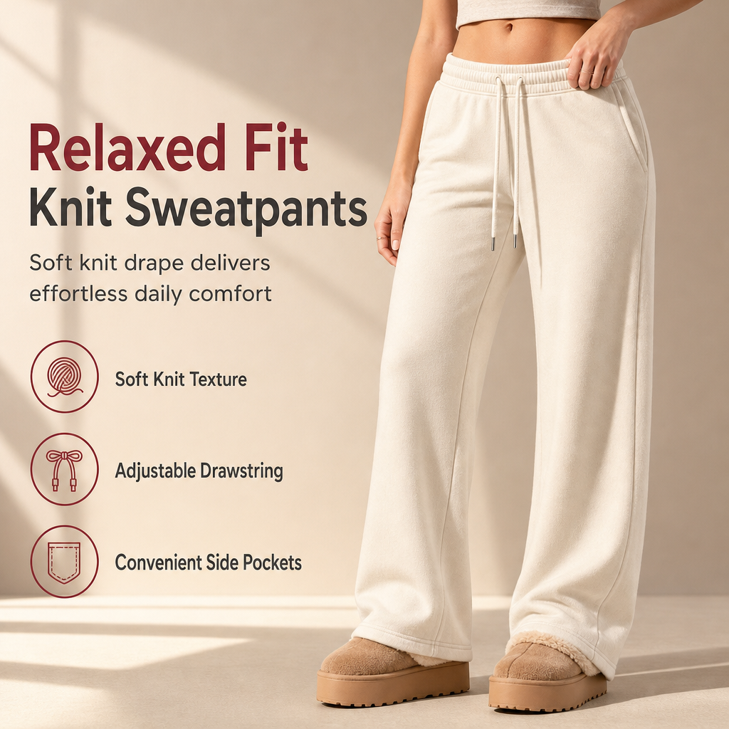 Women's Casual Soft Drawstring Sweatpants