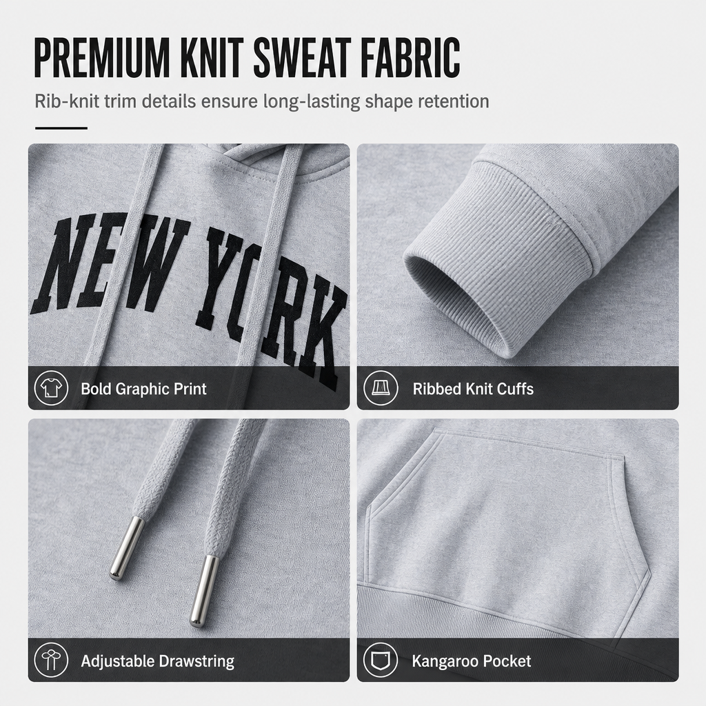 Men's Graphic Hoodie and Sweatpants Set