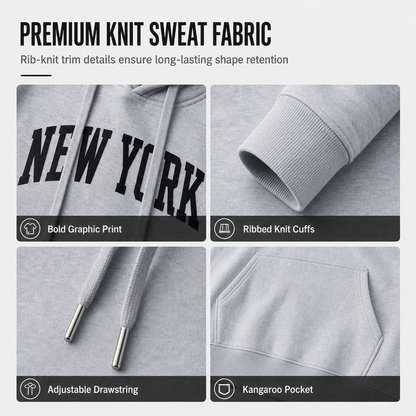 Men's Graphic Hoodie and Sweatpants Set