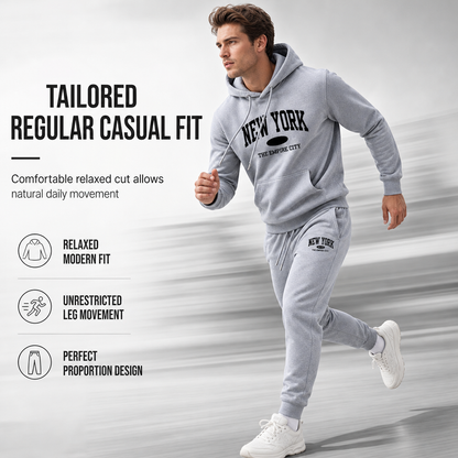 Men's Graphic Hoodie and Sweatpants Set