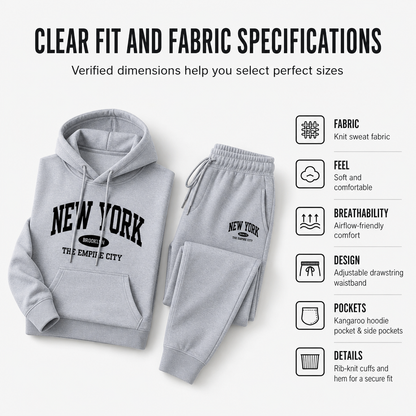 Men's Graphic Hoodie and Sweatpants Set