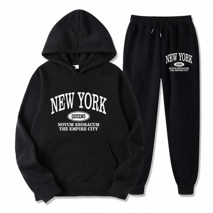 Men's Graphic Hoodie and Sweatpants Set