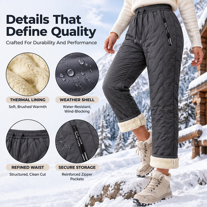 Women's Thick Plush-Lined Winter Pants
