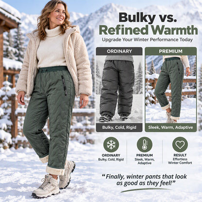 Women's Thick Plush-Lined Winter Pants