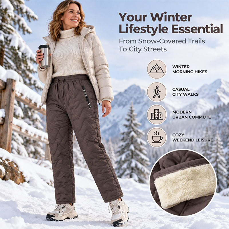 Women's Thick Plush-Lined Winter Pants