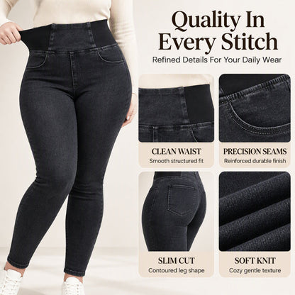 Women's Elastic High-Waisted Skinny Jeans