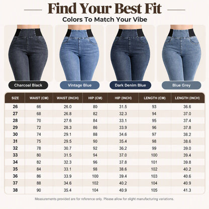 Women's Elastic High-Waisted Skinny Jeans